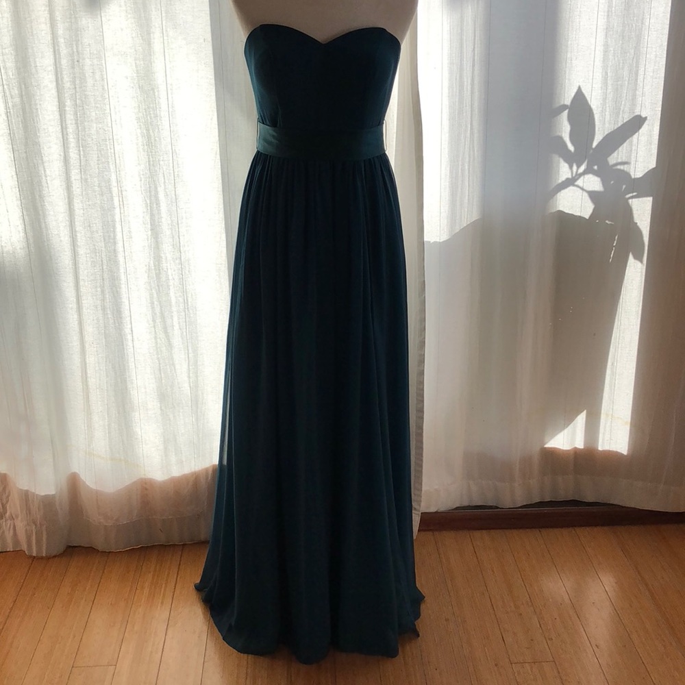 Azazie A8 peacock color Fiona style
